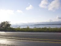 Coastal Road in the USA: Daytime Ocean Views