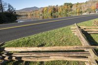 Coastal Road USA Tree Line in Autumn