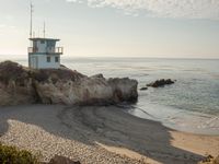 Coastal Scene on Sandy Beach 001