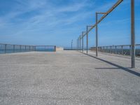 Coastal Scenery in Barcelona: Jetty and Pier in the Harbor