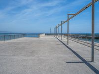 Coastal Scenery in Barcelona: Jetty and Pier in the Harbor