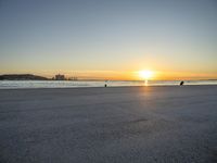 Coastal Sunrise in Lisbon, Portugal: A Glimpse of the Ocean