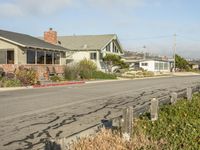 Coastal Town in California, USA - Residential Area by the Ocean with Foggy Sky