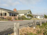 Coastal Town in California, USA - Residential Area by the Ocean with Foggy Sky