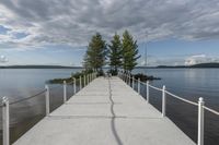 Coastal Walkway Along the Lake: A Reflection of Serene Beauty