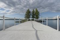 Coastal Walkway Along the Lake: A Reflection of Serene Beauty