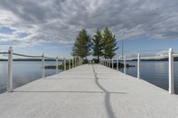 Coastal Walkway Along the Lake: A Reflection of Serene Beauty