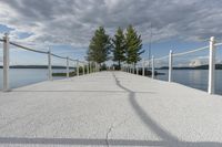 Coastal Walkway Along the Lake: A Reflection of Serene Beauty