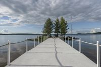 Coastal Walkway Along the Lake: A Reflection of Serene Beauty