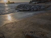 Coastal Water: A Nature Scene with Trees and the Ocean in Portugal