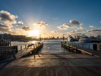 Coastline City Sunrise: Miami's Urban Waterfront