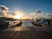 Coastline City Sunrise: Miami's Urban Waterfront