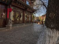 Cobble Stone Alley in Lijiang's Old Town