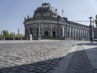 Cobble Stone Bridge in Berlin: A Clear Sky Above