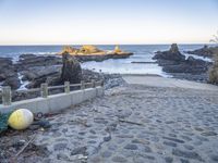 Cobble Stone Coastal Landscape in Portugal