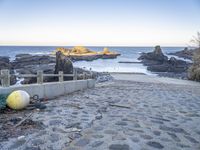 Cobble Stone Coastal Landscape in Portugal