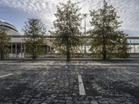 Cobble Stone Parking in Lisbon, Portugal