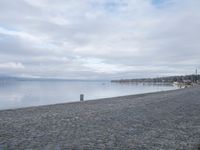 Cobble Stone Pier at the Harbor in Geneva