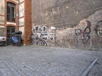 Cobble Stone Road in a Residential Area of Berlin