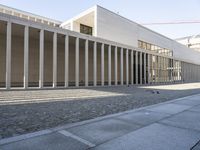 Cobble Stone Road and Brick Building in Berlin 003