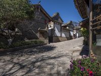 Cobble Stone Road and Historic Architecture in Lijiang, China