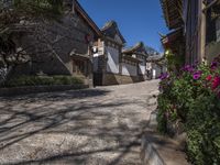 Cobble Stone Road and Historic Architecture in Lijiang, China