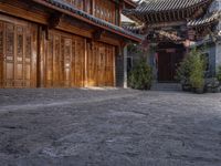 Cobble Stone Road in an Old Town Village