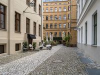 Cobble Stone Road: Residential Buildings and Historic Facades in Berlin