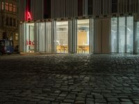 Cobble Stone Street in the Heart of Berlin City