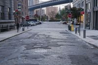 Cobble Stone Street in Dumbo Neighborhood