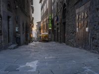 Cobble Stoned Alley in Tuscany, Italy