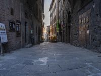 Cobble Stoned Alley in Tuscany, Italy