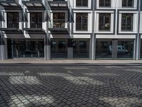 Cobblestone Road Architecture in Residential Berlin