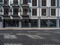 Cobblestone Road Architecture in Residential Berlin