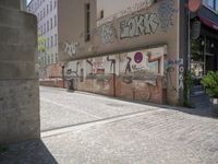 Cobblestone Road in Berlin's Charming Neighborhood