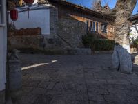 Cobblestone Road in Historic Town Lijiang, China 001