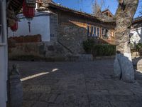 Cobblestone Road in Historic Town of Lijiang, China