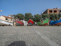 Cobblestone Road in Porto, Portugal: Beach View