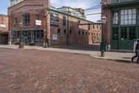 Cobblestone Road in Urban Neighbourhood of Toronto