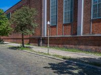 Cobblestone Roads and Shadowed Brick Walls in Berlin