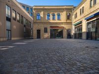 Cobblestone Streets in Berlin's Business District