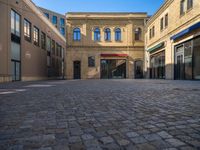 Cobblestone Streets in Berlin's Business District