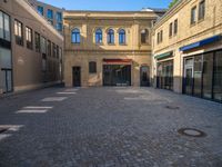 Cobblestone Streets in Berlin's Business District