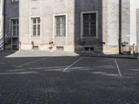 Cobblestone Streets and Courtyard Facades in Berlin