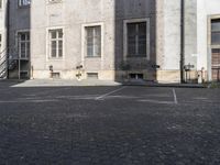 Cobblestone Streets and Courtyard Facades in Berlin