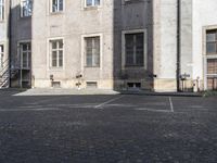 Cobblestone Streets and Courtyard Facades in Berlin