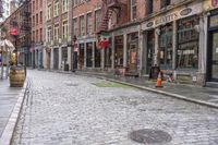 Gloomy New York's Cobblestone Streets