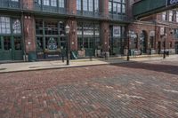 Cobblestone Streets and Mixed-Use Buildings in Toronto