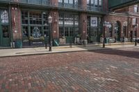 Cobblestone Streets and Mixed-Use Buildings in Toronto