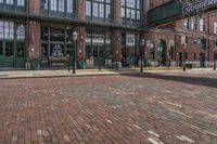 Cobblestone Streets and Mixed-Use Buildings in Toronto